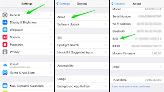 cara cek IMEI di iPhone