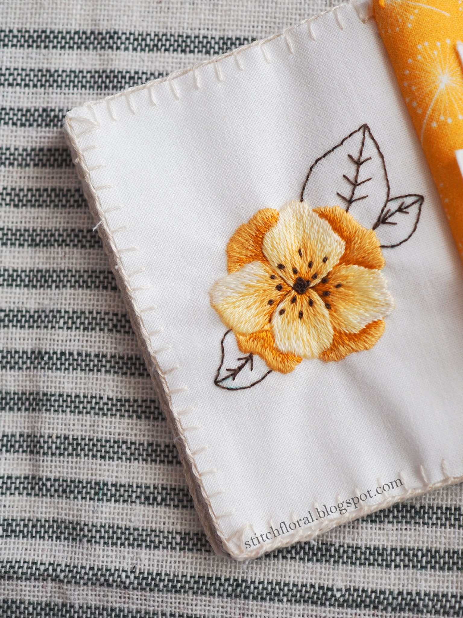 Embroidery minijournal complete! Stitch Floral