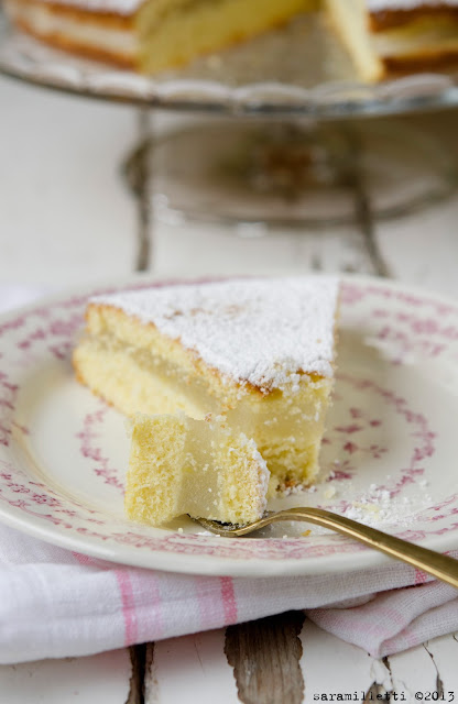 torta all'olio evo con crema al limone per una merenda di mezza estate 