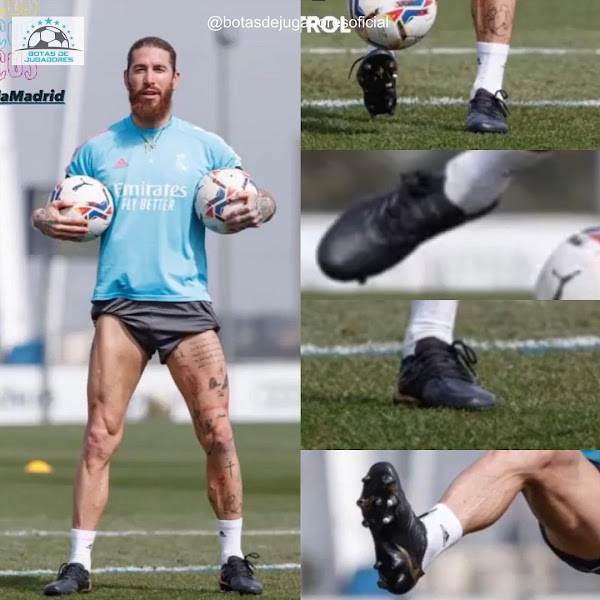 puesta de sol prototipo Vacilar Sergio Ramos Switches To 'Blackout / Gold' Adidas Copa Sense Boots - Nike  History - Footy Headlines