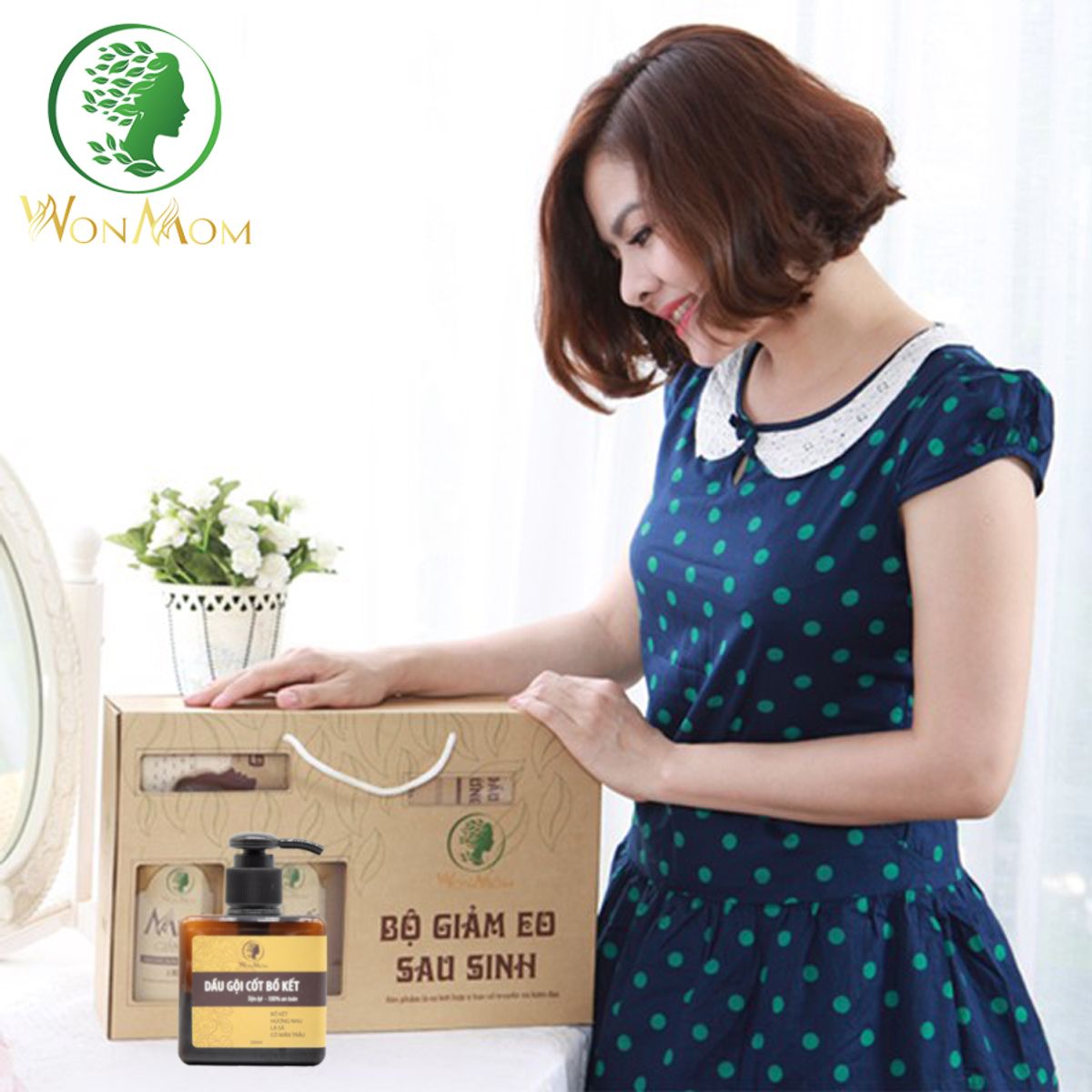 BỘ DƯỠNG THƠM THO BODY VÀ LÀM SẠCH CƠ THỂ WONMON (DẦU GỘI CỐT BỒ KẾT+SỮA TẮM THẢO DƯỢC)