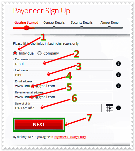India में Payoneer पर account कैसे बनाते है?, how to create payoneer account in india