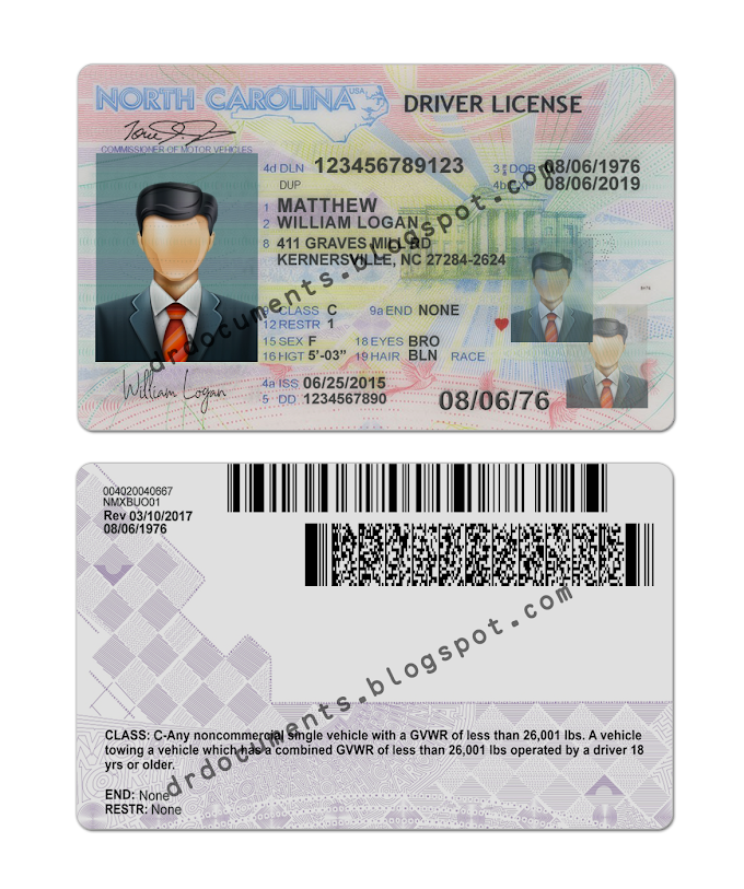 north-carolina-drivers-license-template-psd