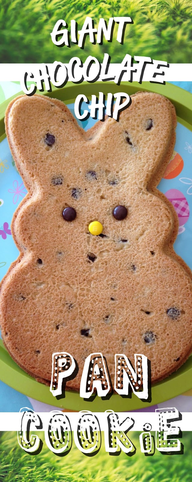 Chocolate Chip Pan Cookie Recipe : Spring Peeps Bunny Cookie