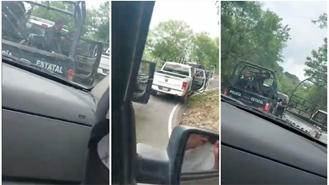 Video: Vámonos pareja, todos salimos; Así fue la emboscada convoy de La Familia Michoacana contra convoy de estatales en el Estado de México