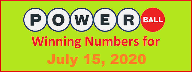 PowerBall Winning Numbers for Wednesday, July 15, 2020