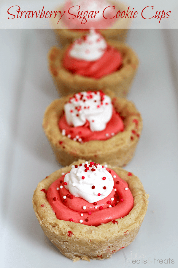 Strawberry Sugar Cookie Cups Mom's Easy Recipe