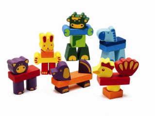 Juego Sopa De Bellota PRIMERA EDAD 10 CUBOS RAINBOW DJECO