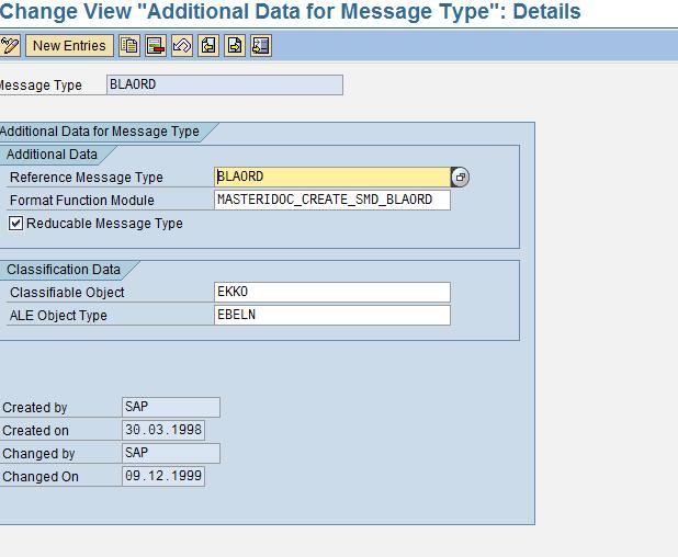 SAP&EDI BD60Linking the change pointer function module with Message type