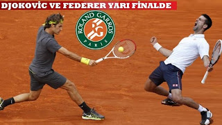 Roger Federer Novak Djokovic yarı Finalde
