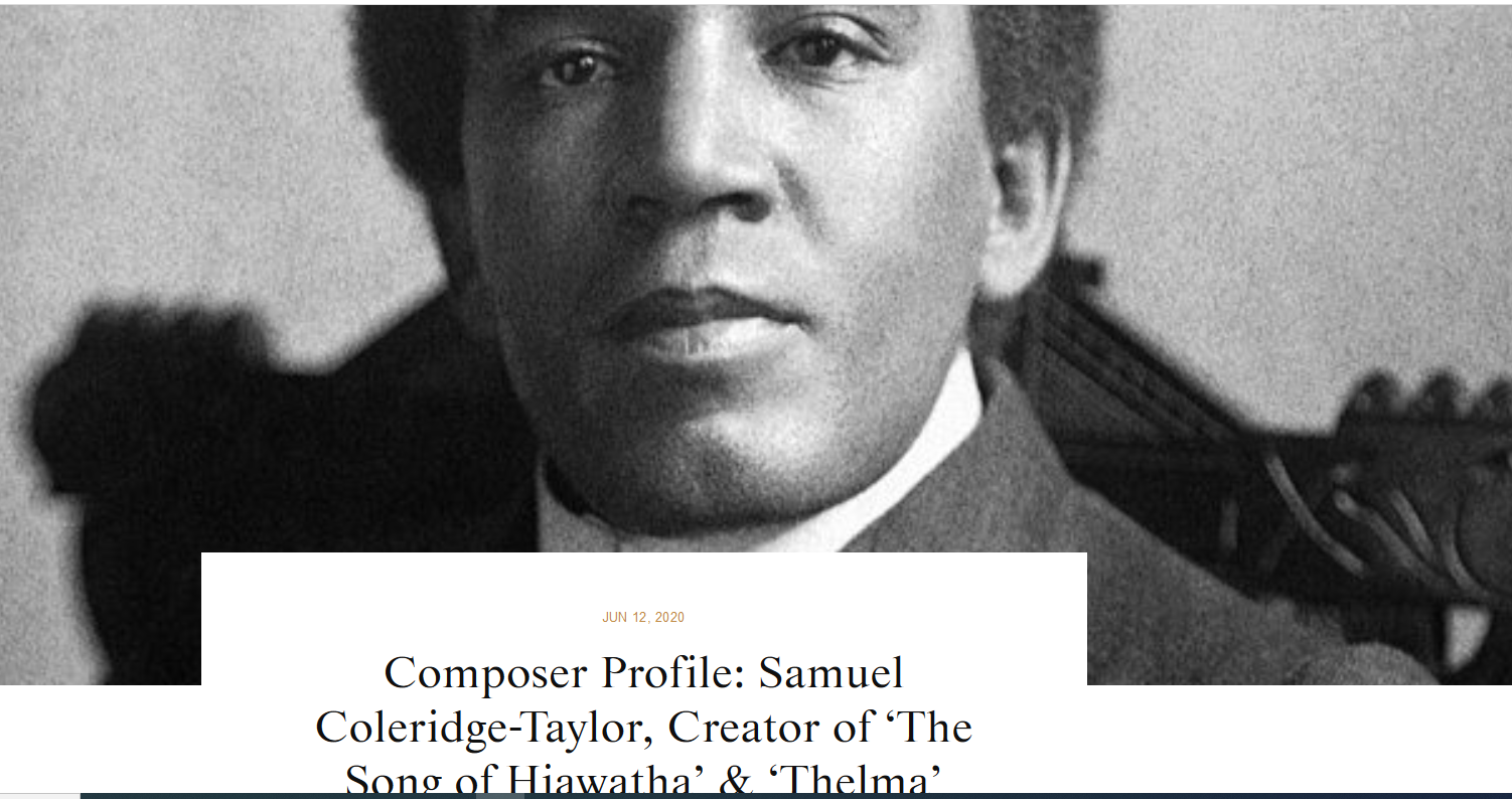 AfriClassical Composer Profile Samuel ColeridgeTaylor