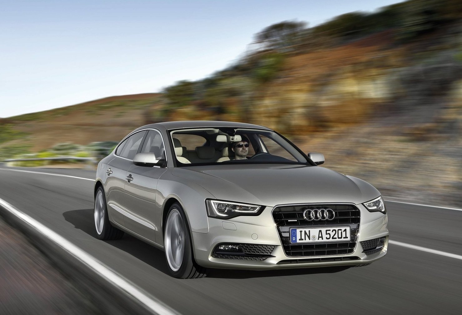 Audi a5 Sportback 2012 вид сзади