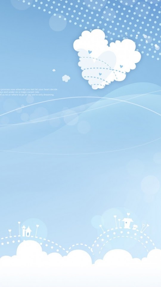   Cartoon Heart Of Cloud   Android Best Wallpaper