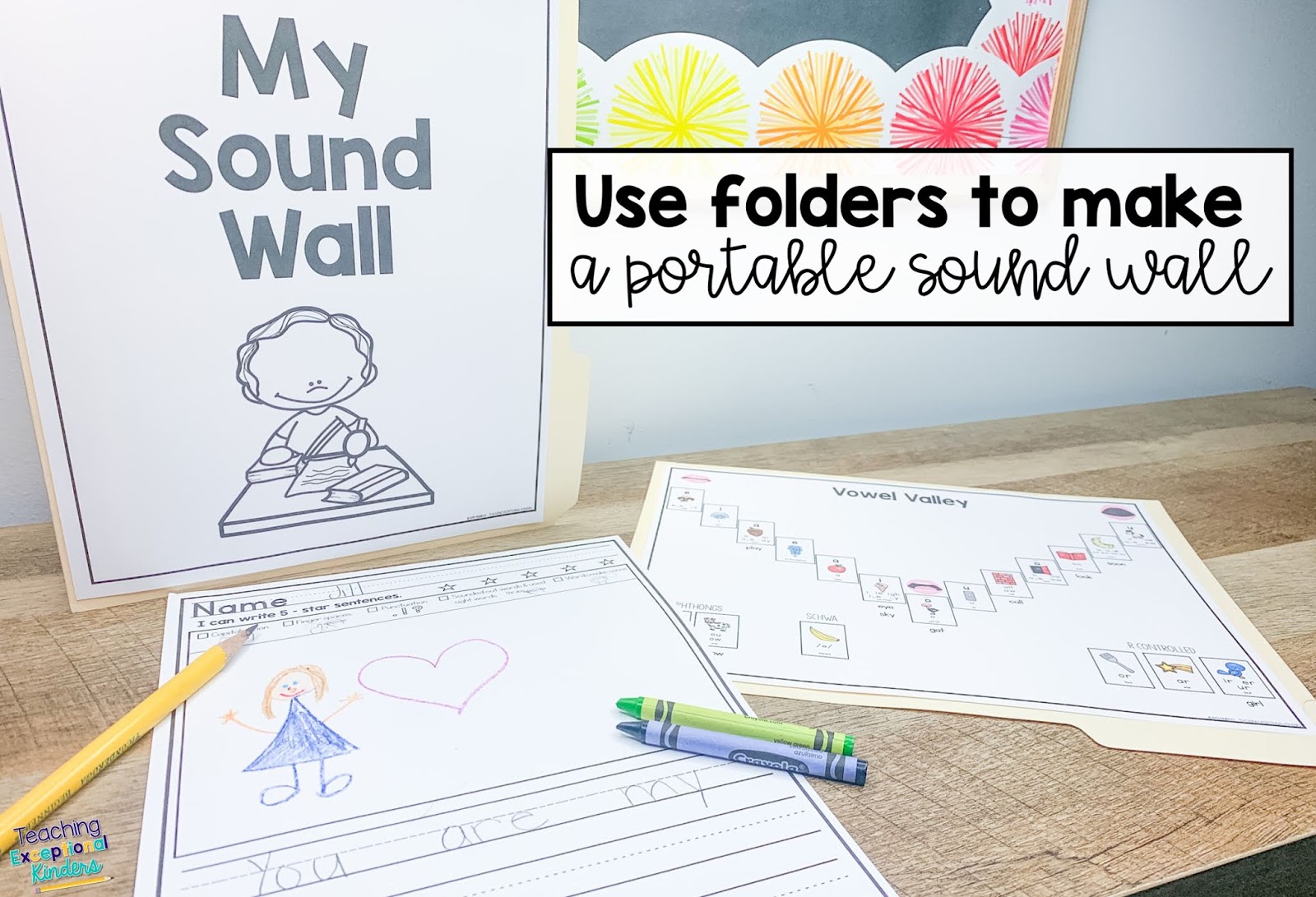 How To Create a Spacesaving Sound Wall When You Are Short On Space Teaching Exceptional Kinders