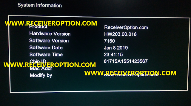 GX6605S HARDWARE VERSION HW203.00.018 POWERVU KEY NEW UPDATE