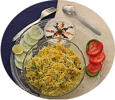 Corn Pulao Recipe