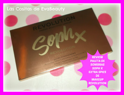 Review Paleta de sombras de ojos Soph X Extra Spice de Makeup Revolution