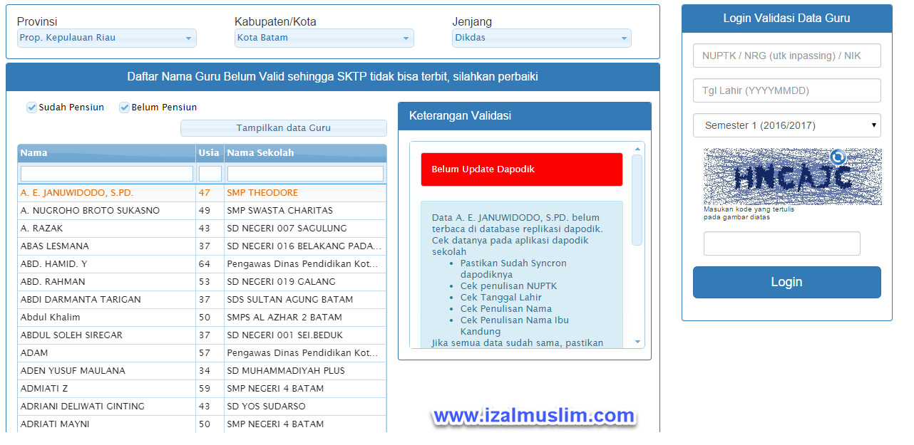 Cara Terbaru Cek Validasi Data Guru Setelah Sinkron Dapodik 2017 A Dokumen Kurikulum 2013 Revisi Terbaru