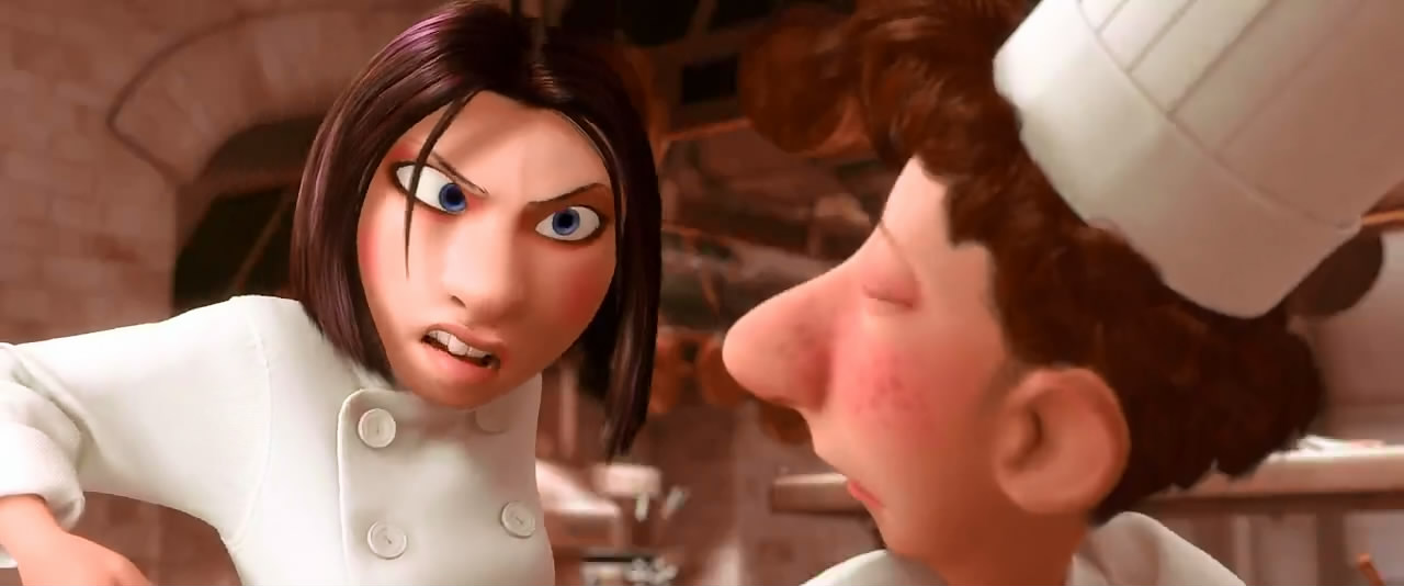 Colette and Linguini in Ratatouille animatedfilmreviews.filminspector.com