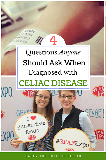 Have you or a loved one received a #celiac diagnosis? Here are 4 questions anyone new to #celiacdisease should ask their doctor! #glutenfree