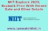 NIIT Buyback 2021, Buyback Price With Record Date and Other Details