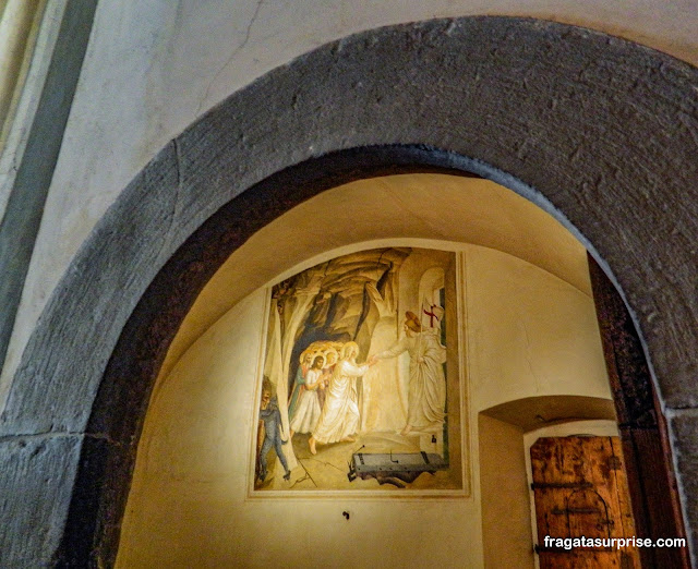 Afrescos nas celas dos monges do Mosteiro de San Marco, em Florença
