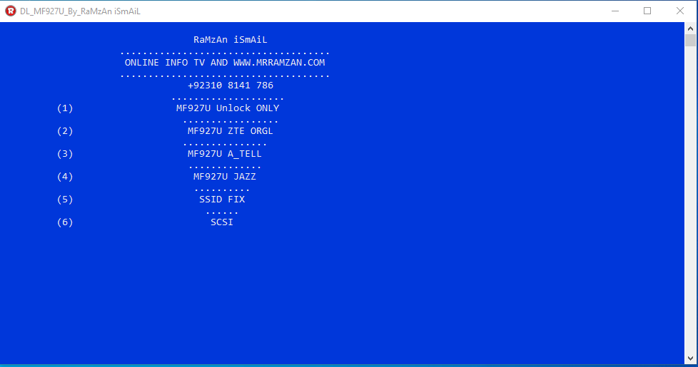 MF927U FULL UNLOCK + SSID FIX + IMEI REPAIR TOOL 2021