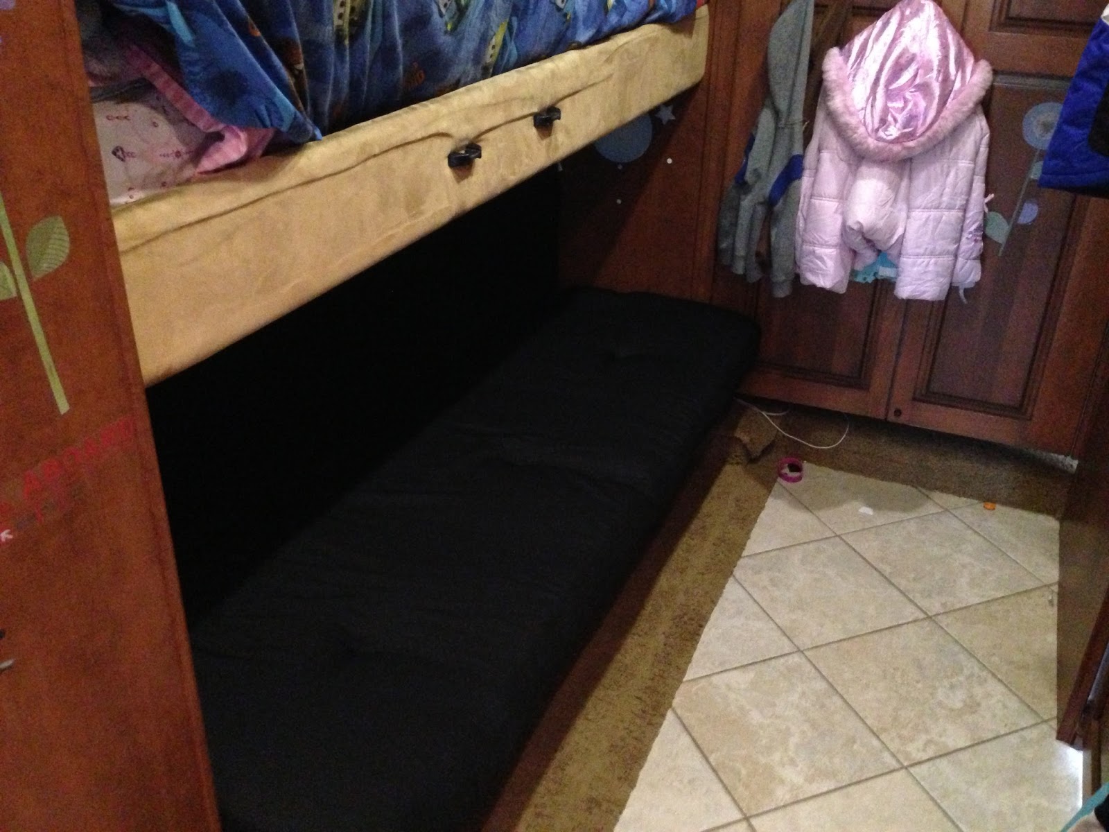 LivelyRV How To Install A Futon In A RV Bunkhouse