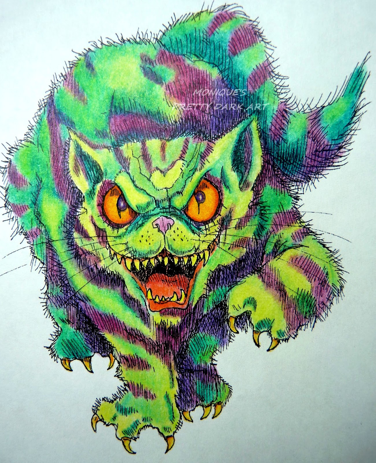 MONIQUE'S ART: Cheshire monster cat