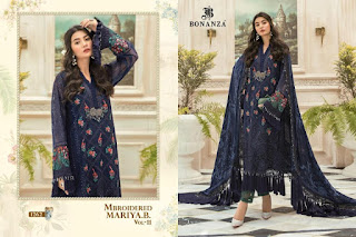 Bonanza Mbroidered mariya b vol 11 pakistani Suits catalog wholesaler