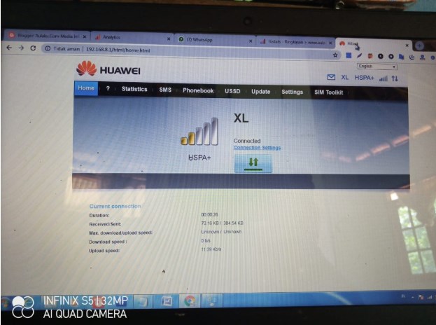 Sinyal 3G HSPA+ dan 4G dijangkau dari jaran 10KM