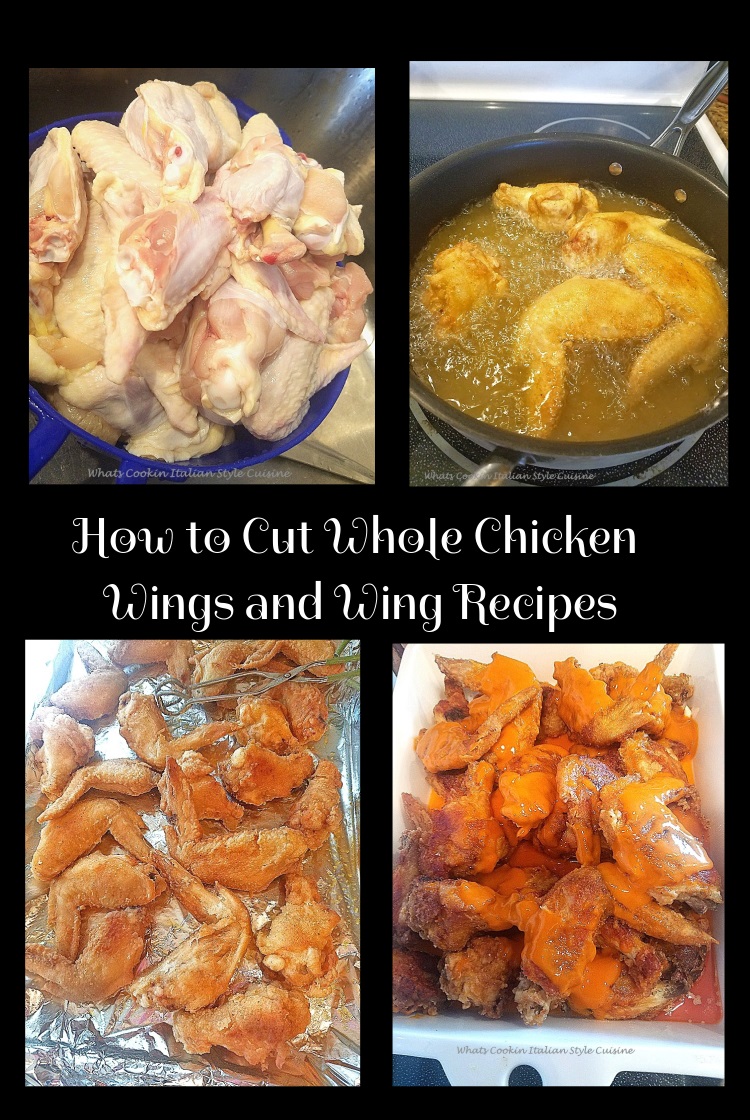 How To Cut Whole Chicken Wings and Wing Recipes What's Cookin