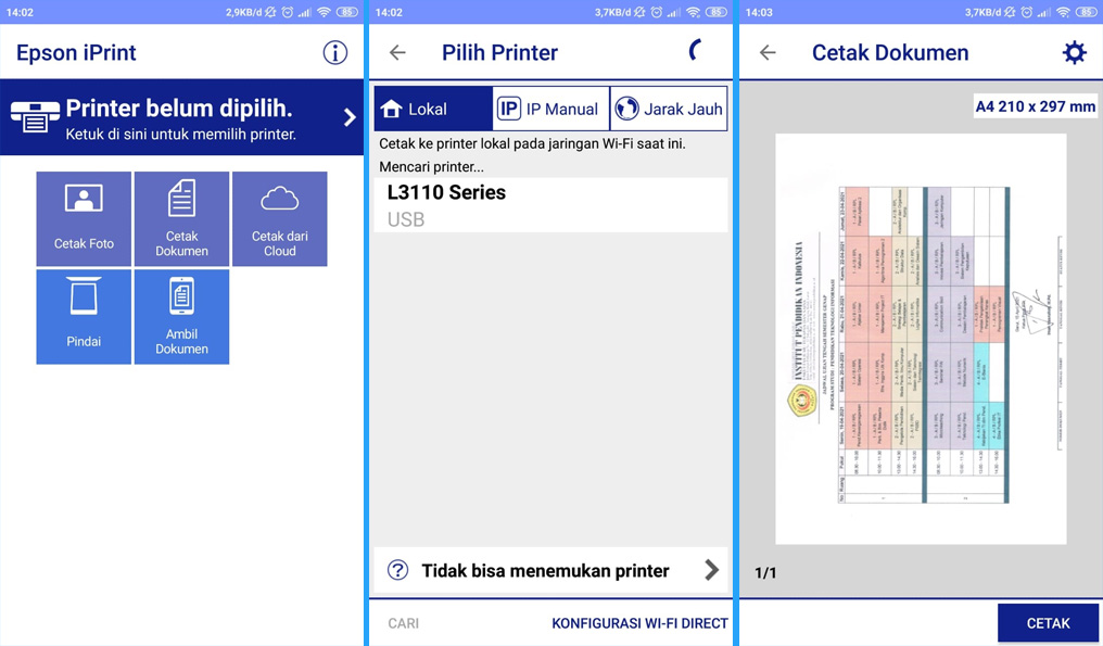 Bagaimana Cara Mencetak Dokumen Dari HP Menggunakan Printer Epson