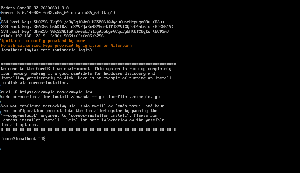 Blog do Danniel Instalando Fedora COREOS no KVM