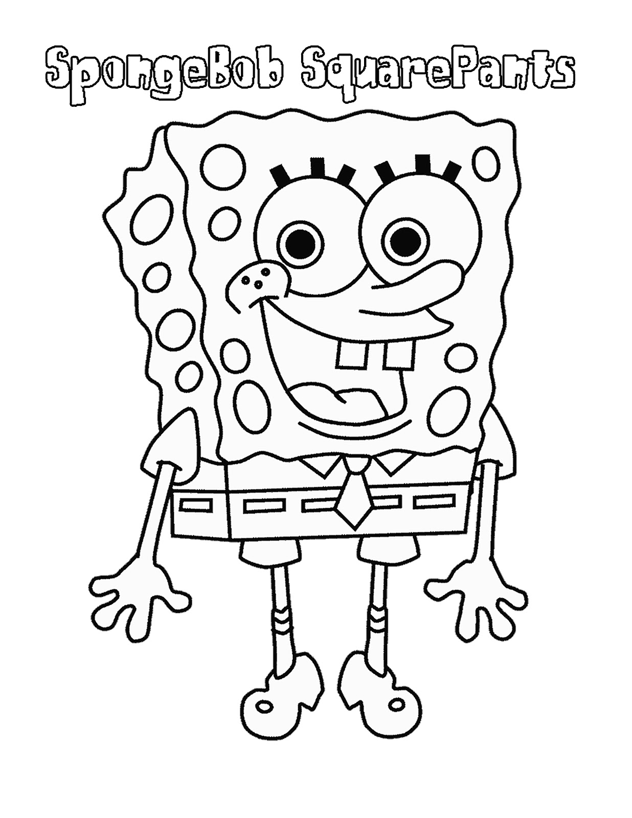 Belajar Mewarnai Untuk Anak Anak Gambar Kartun SpongeBob SquarePants