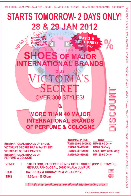 Branded shoes & Victoria Secret Sale 2829 JAN 2012