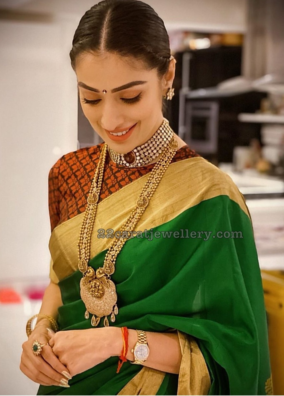 Laxmi Raai Antique Long Chain - Jewellery Designs