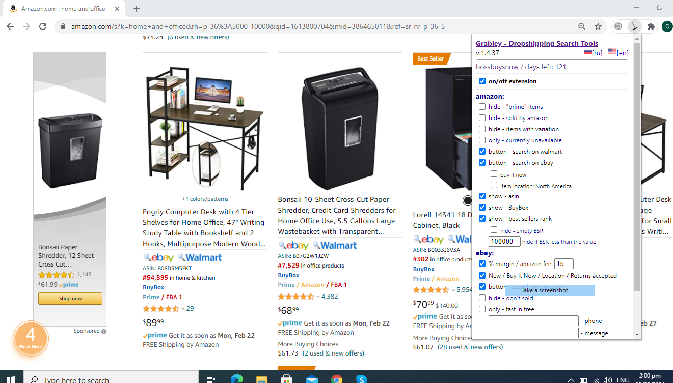 Amazon Product Research using Grabley Tool my portfolio