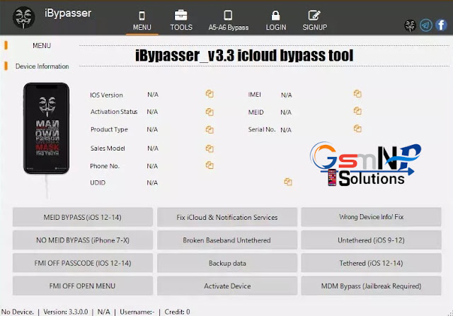 New iBypasser iCloud Remover Tool V3.3 Free Download