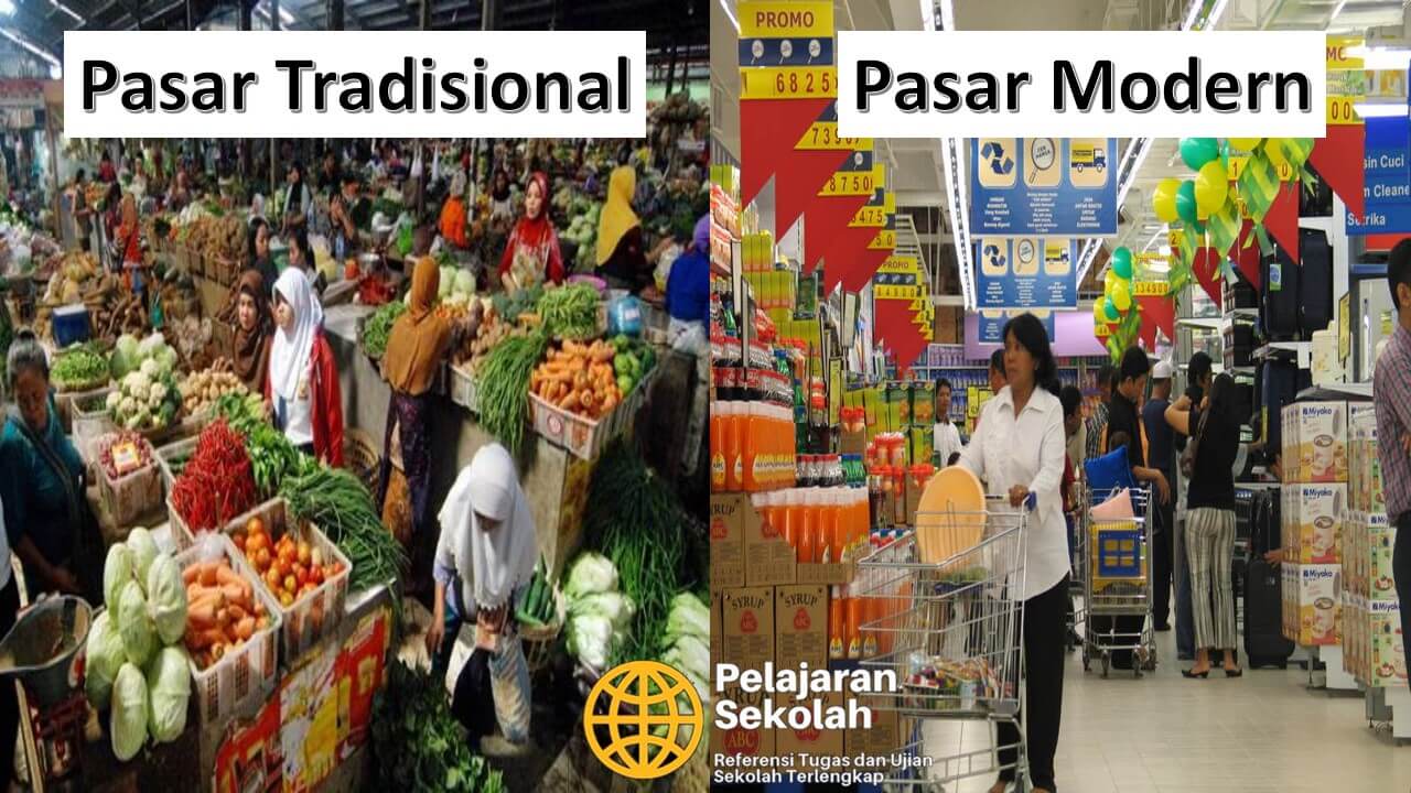 Perbedaan Pasar Tradisional Dan Modern Serta Contohnya - Pelajaran Sekolah