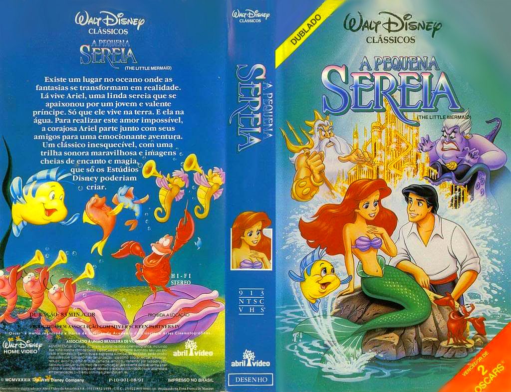 A Pequena Sereia Mundo Encantado Capas de VHS A Pequena Sereia A Pequena Sereia Mundo Encantado Capas de VHS A Pequena Sereia