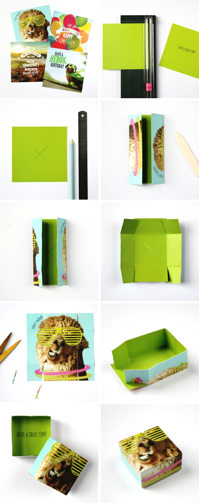 How do you make a gift box?