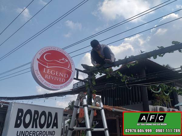 Thi công Bảng hiệu hộp đèn quảng cáo đẹp tại Phú Quốc