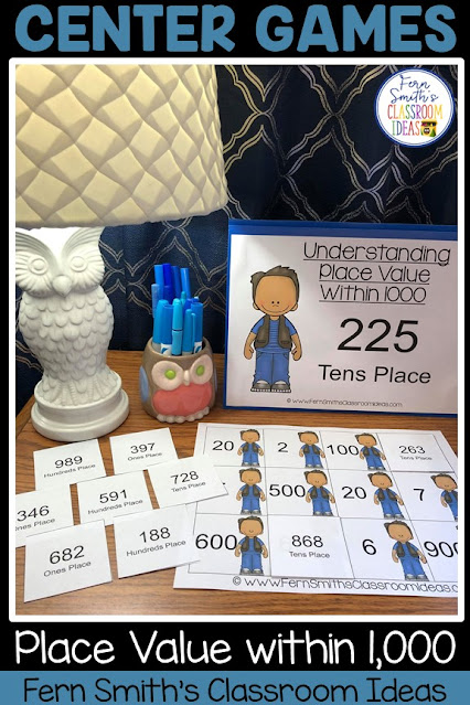 Click Here to Download This 2nd Grade Go Math 2.5 Place Value to 1,000 Bundle of Task Cards, Center Games, and Color By Numbers