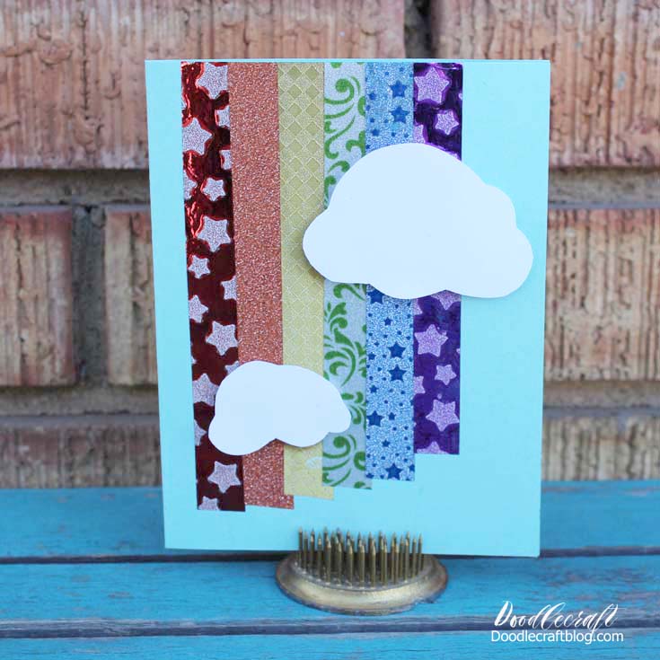 Chevron Good Luck Card  Easy Cricut Tutorial - One Paper Street