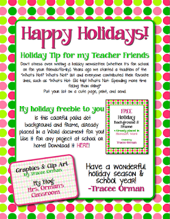 Free Downloads for the Holidays! Grades 3-6  www.traceeorman.com