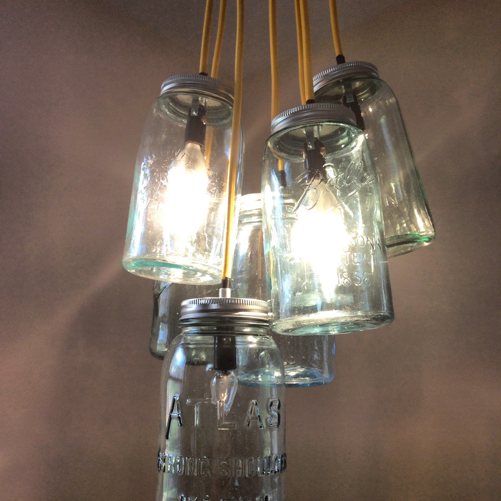 Home Projects Custom Mason Jar Light Fixture
