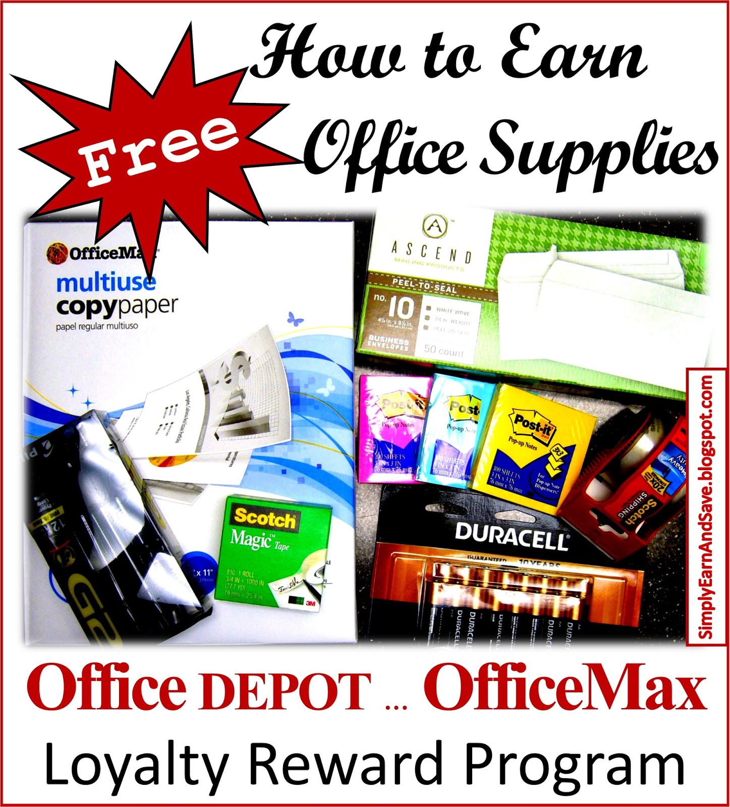 Simply Earn and ave Office Depot Loyalty Rewards Program Earn Free