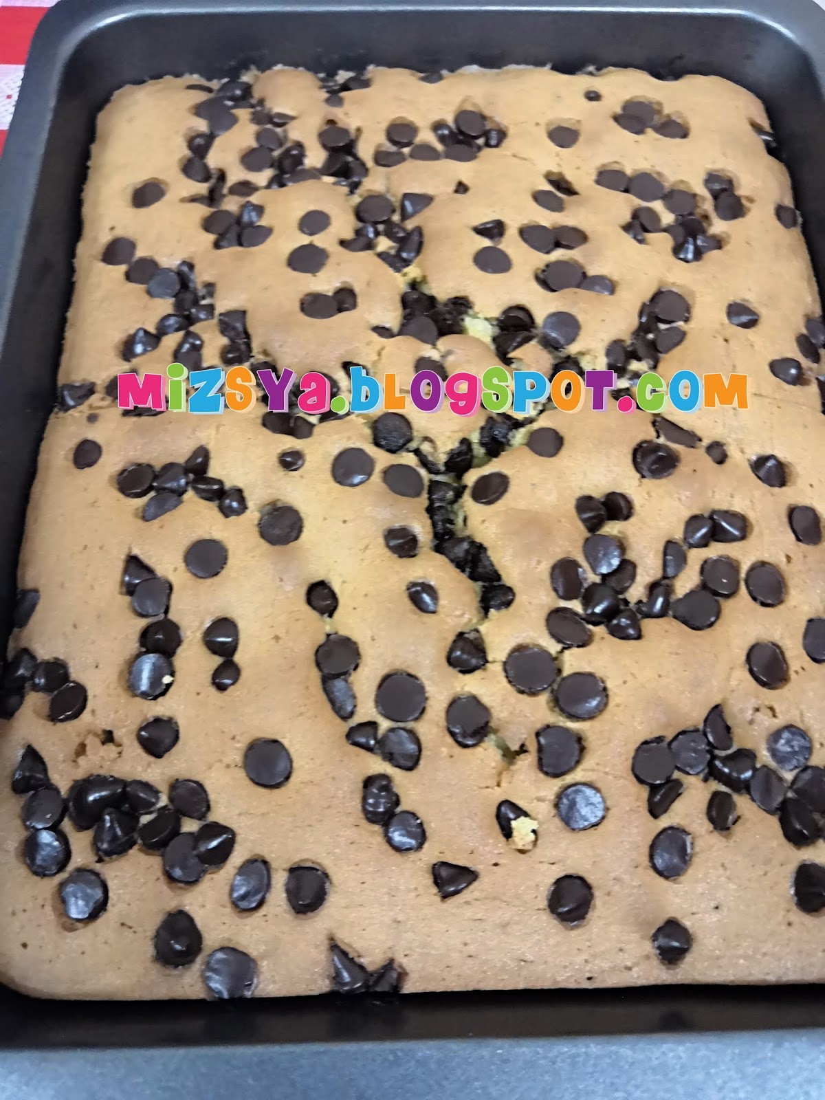 Mizsya Resepi Mudah Kek Butter Coklat Chip