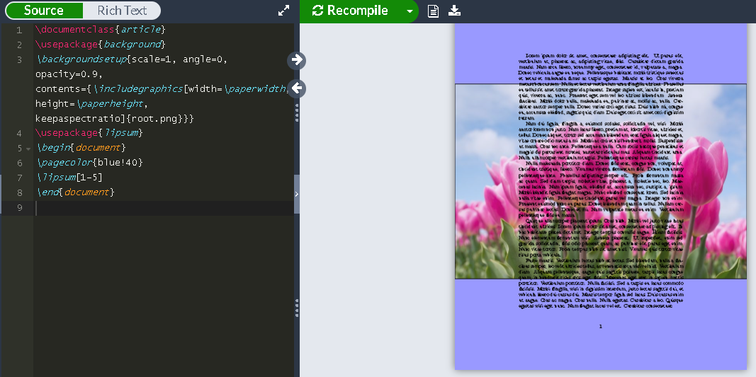 Background Dokumen LaTeX Aan Triono